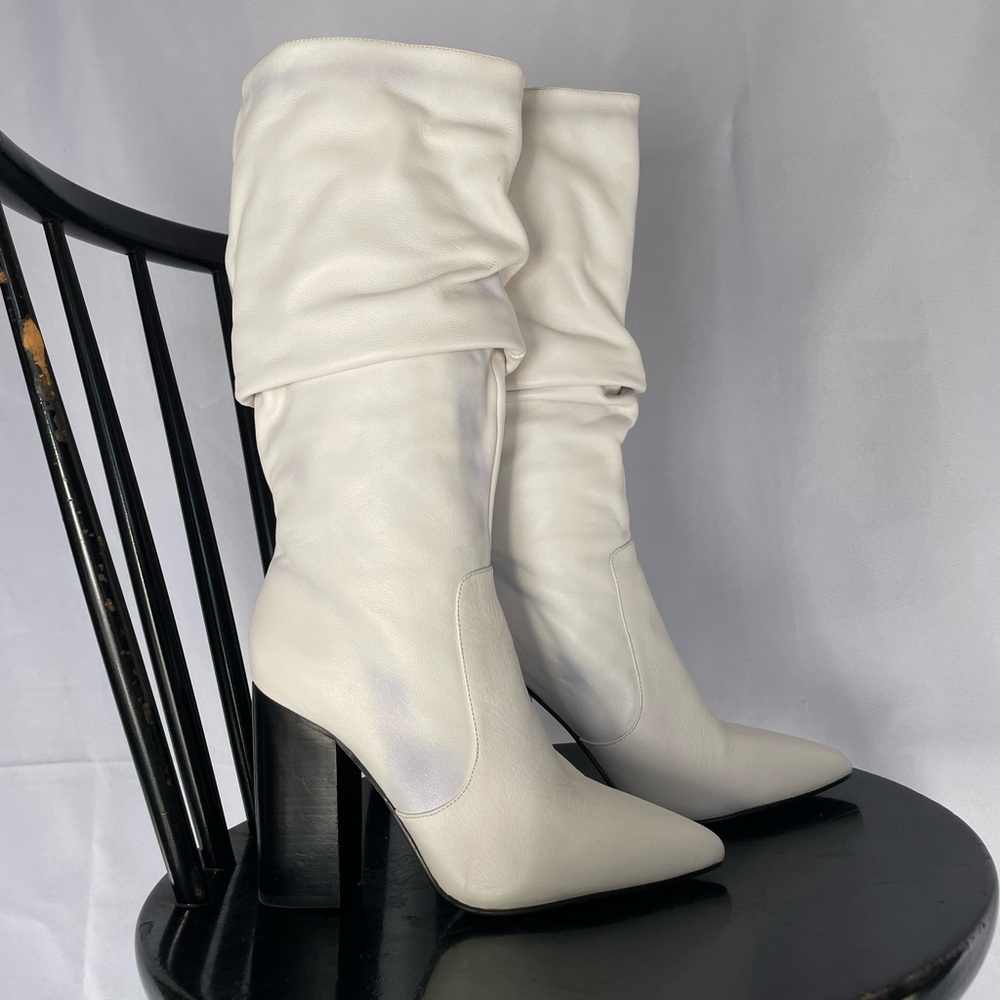 White Heel Boot